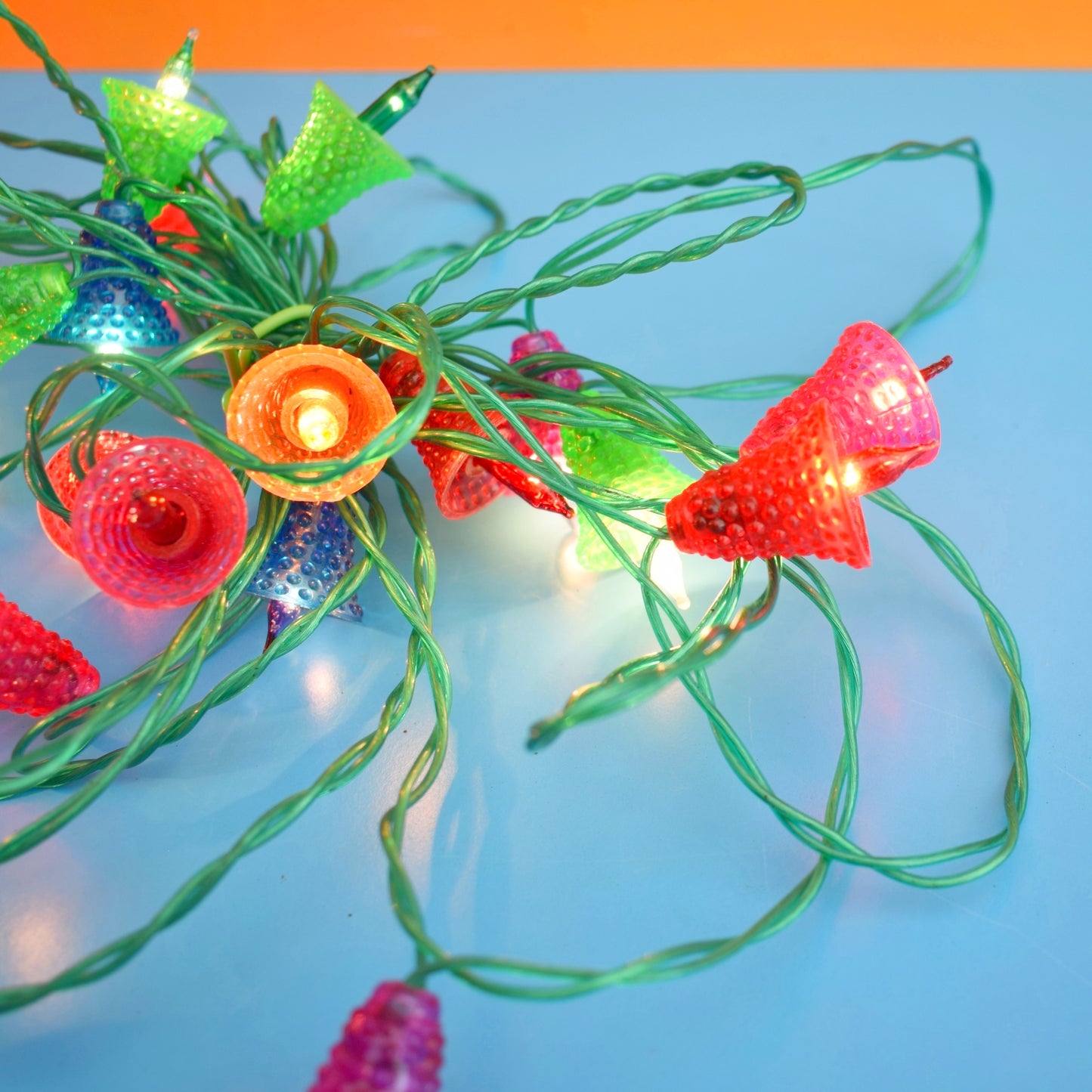 Vintage 1970s Christmas Mini Bell Lights - Pifco