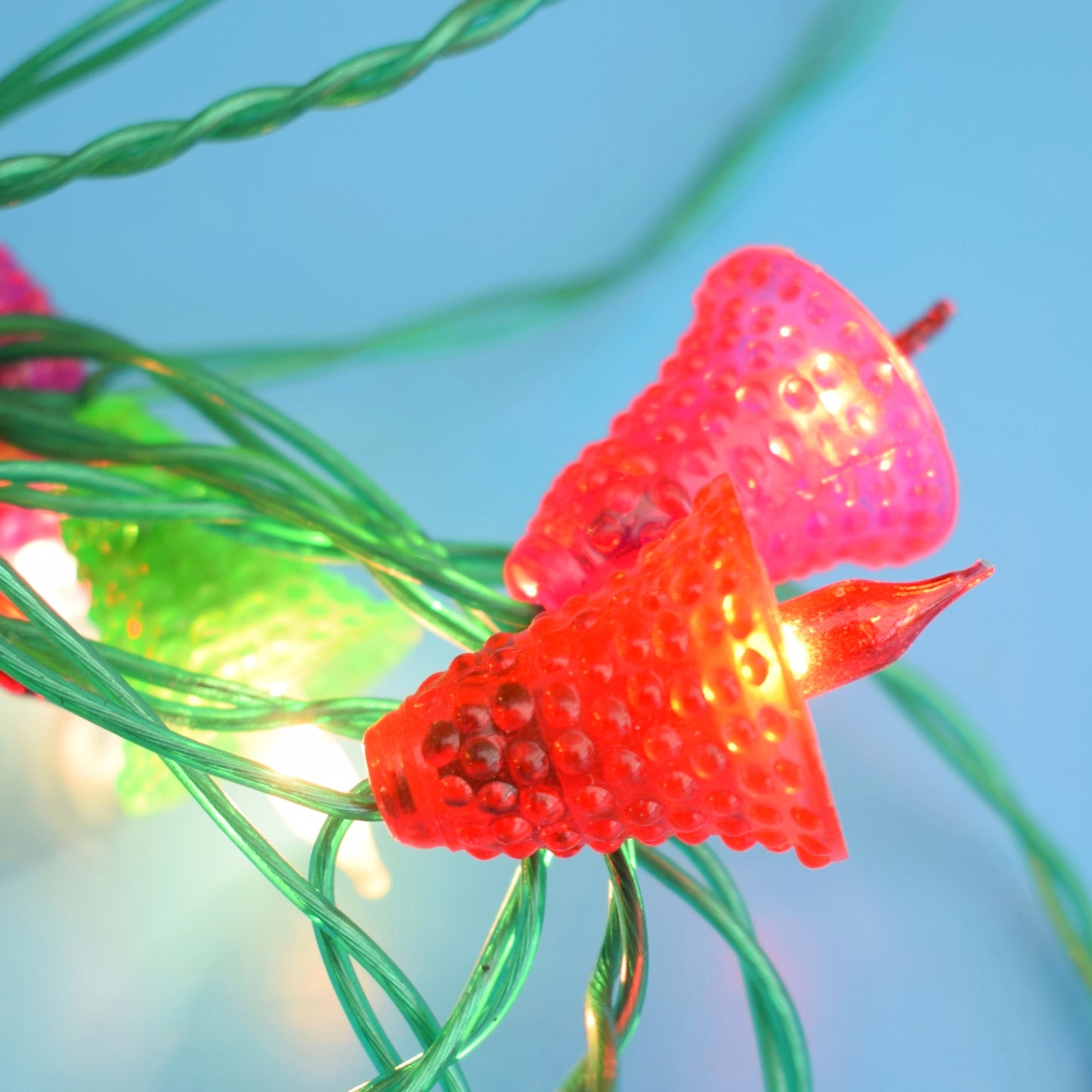 Vintage 1970s Christmas Mini Bell Lights - Pifco