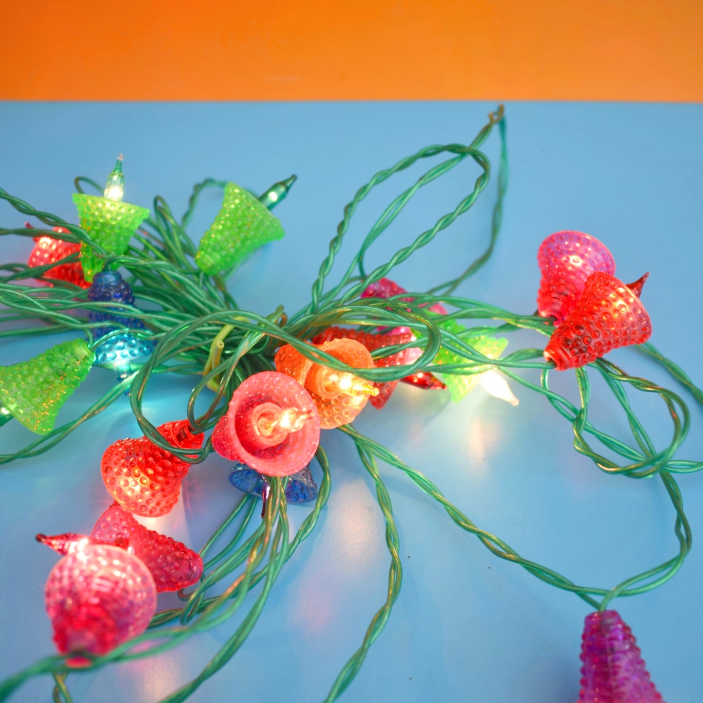 Vintage 1970s Christmas Mini Bell Lights - Pifco