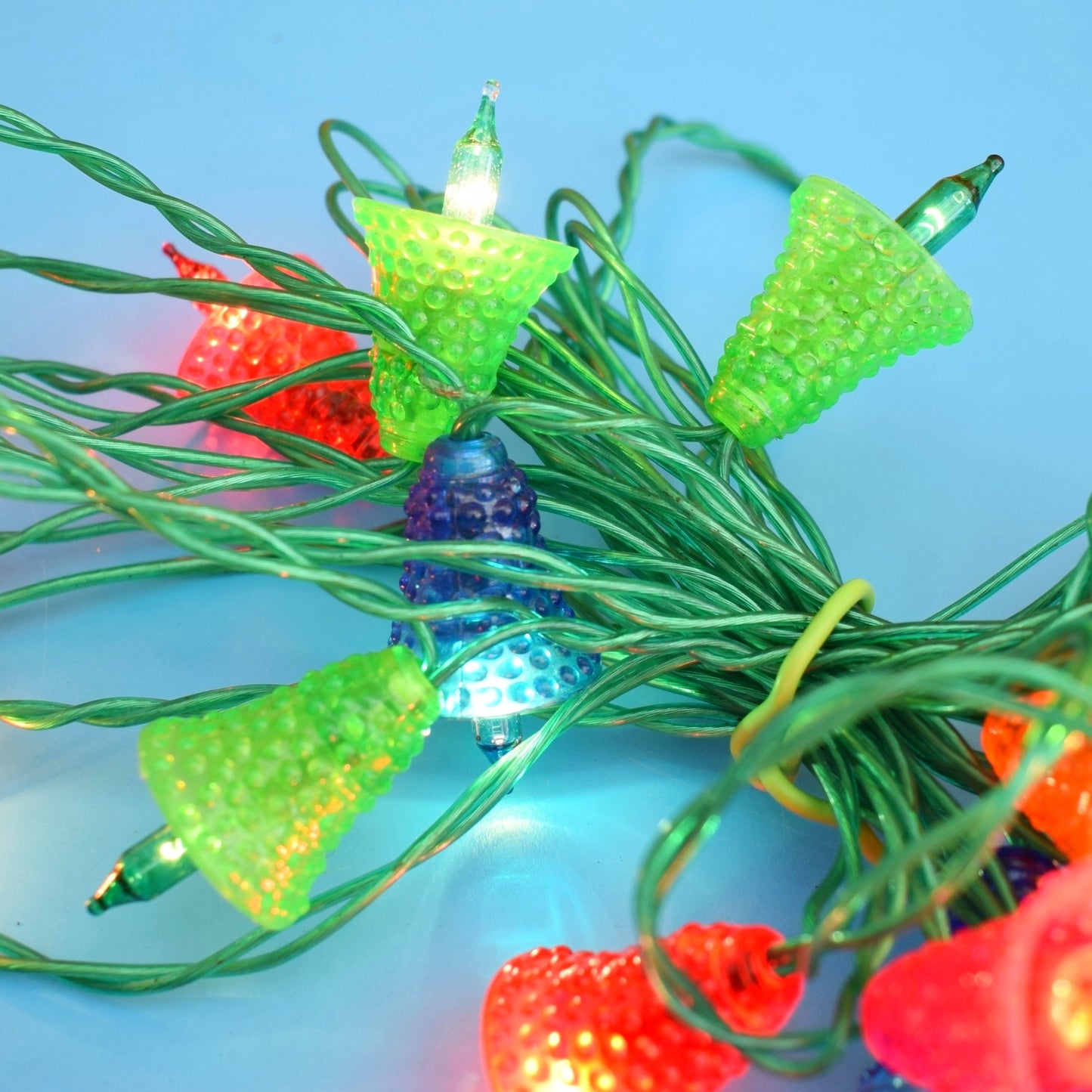 Vintage 1970s Christmas Mini Bell Lights - Pifco