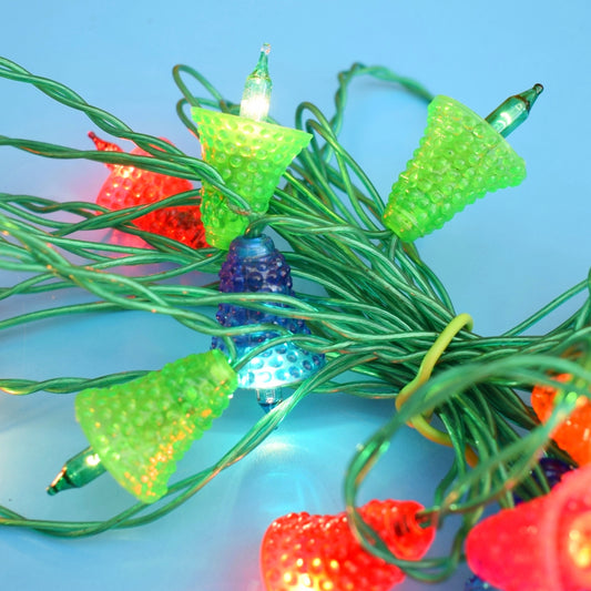 Vintage 1970s Christmas Mini Bell Lights - Pifco