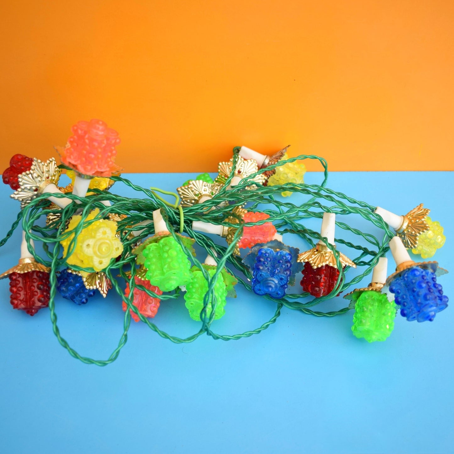 Vintage 1980s Christmas Lantern Lights - Woolworths