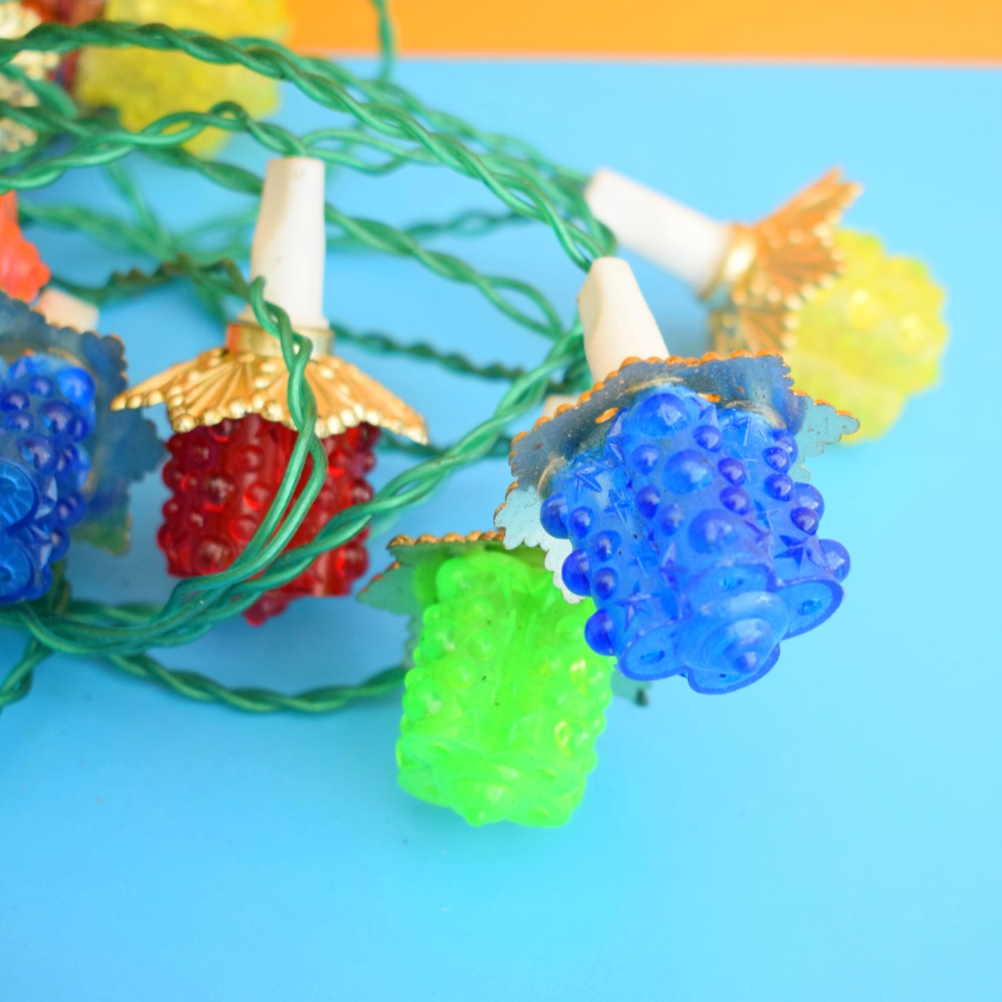 Vintage 1980s Christmas Lantern Lights - Woolworths