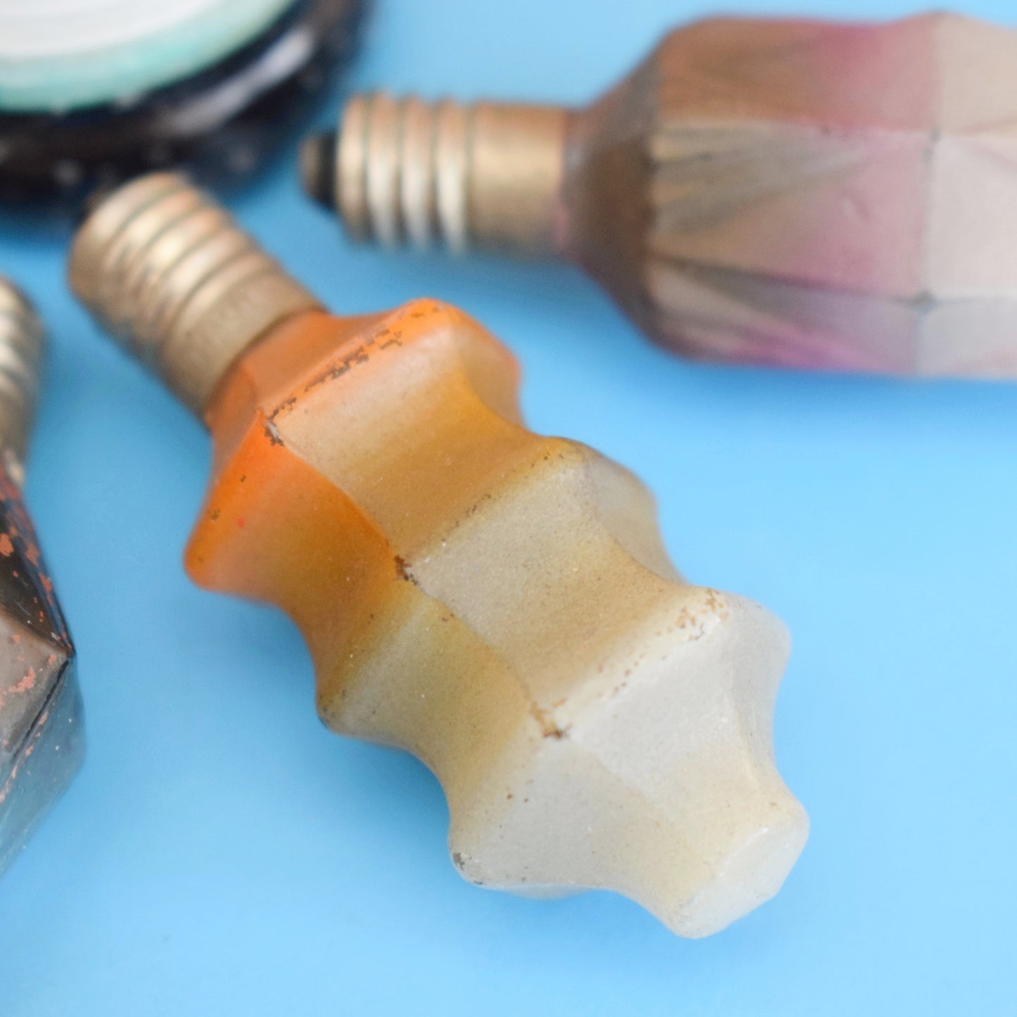 Vintage 1960s Replacement Christmas Light Bulbs x6