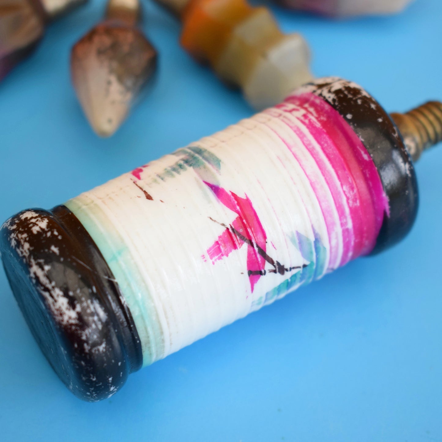 Vintage 1960s Replacement Christmas Light Bulbs x6