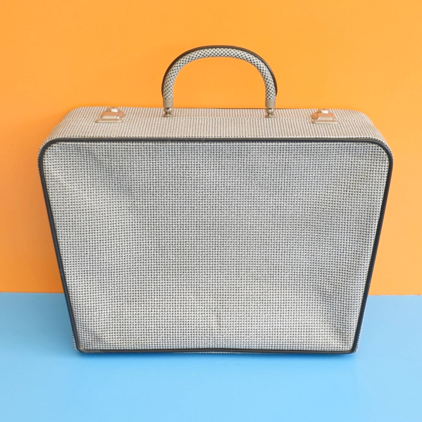 Vintage 1950s Vanity / Train Case - Revelation - Monochrome by Vintage