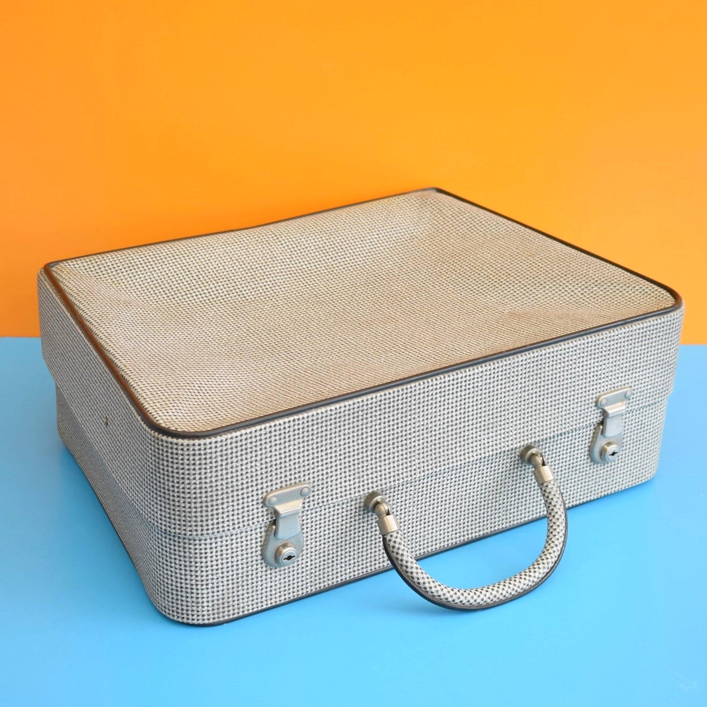 Vintage 1950s Vanity / Train Case - Revelation - Monochrome by Vintage