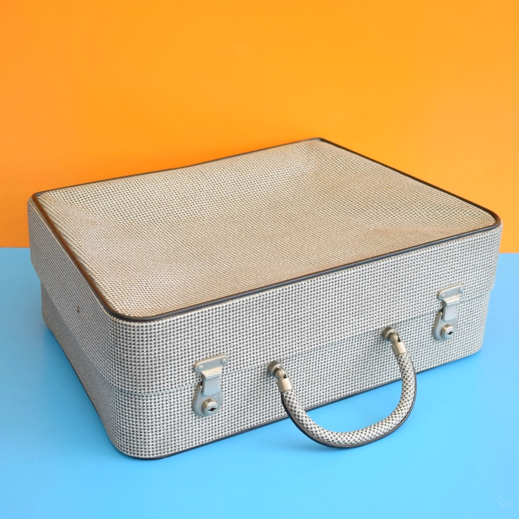 Vintage 1950s Vanity / Train Case - Revelation - Monochrome by Vintage