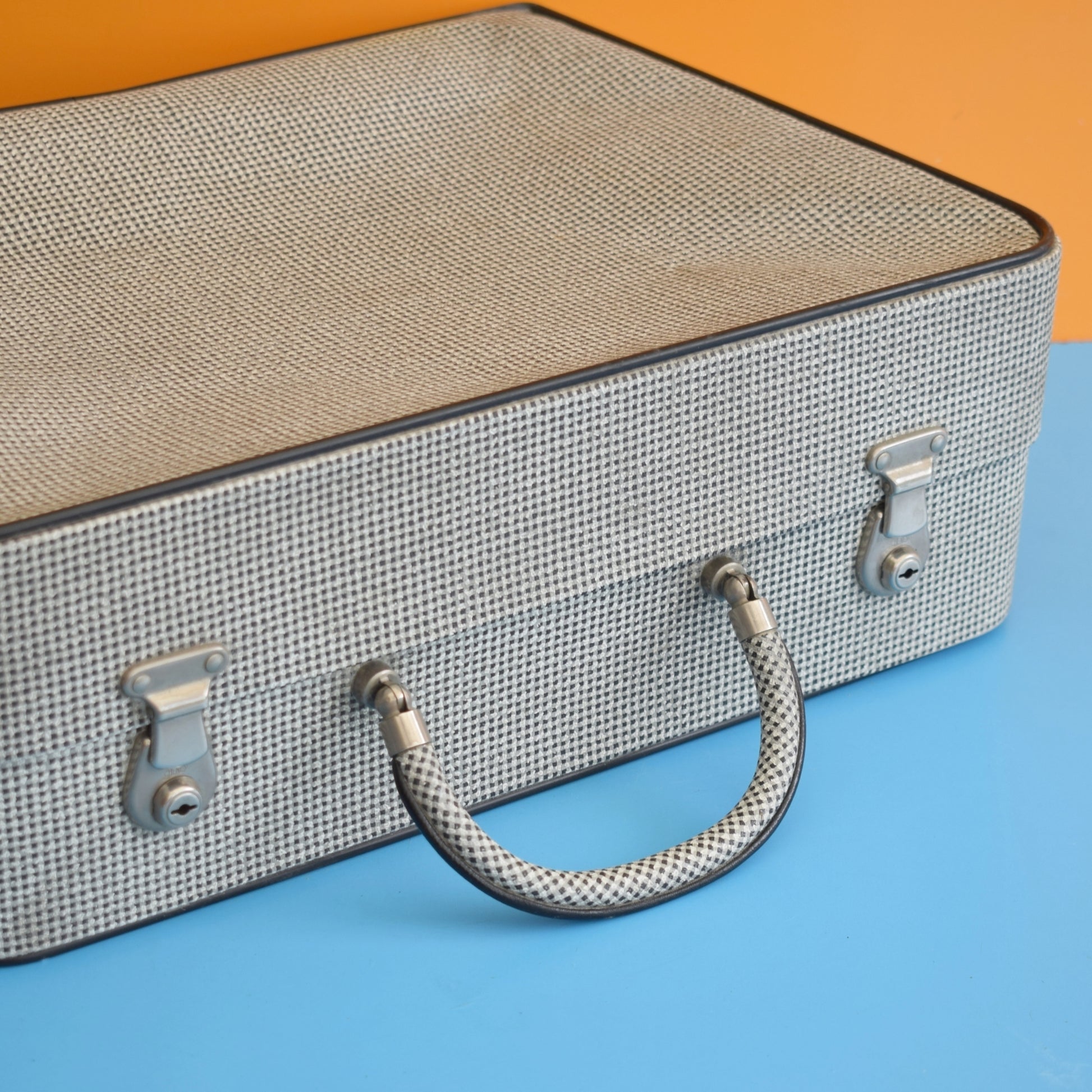 Vintage 1950s Vanity / Train Case - Revelation - Monochrome by Vintage