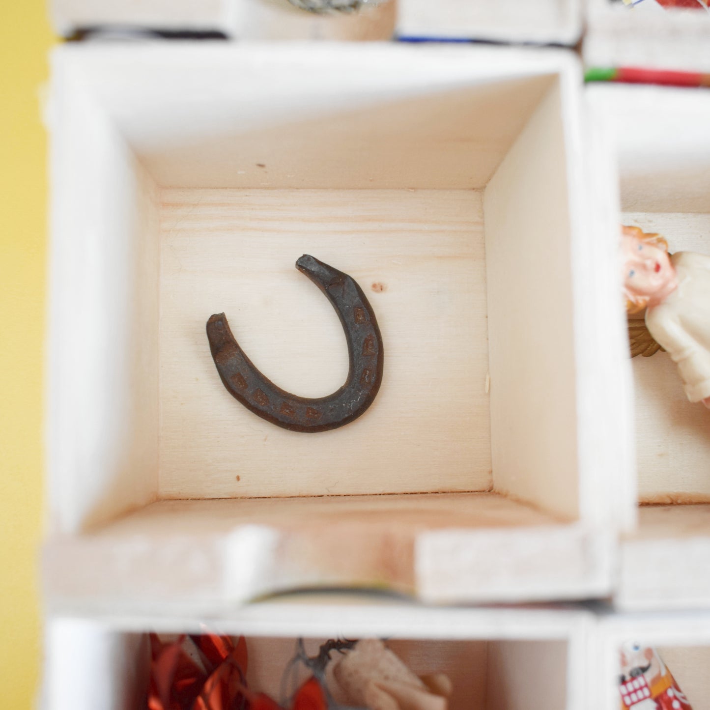 Unique Wooden Multi Drawer Filled Advent Calendar - Vintage Papers - Patchwork