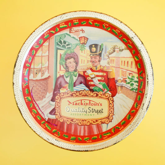 Vintage 1950s Quality Street Tin & New Chocolates - Small