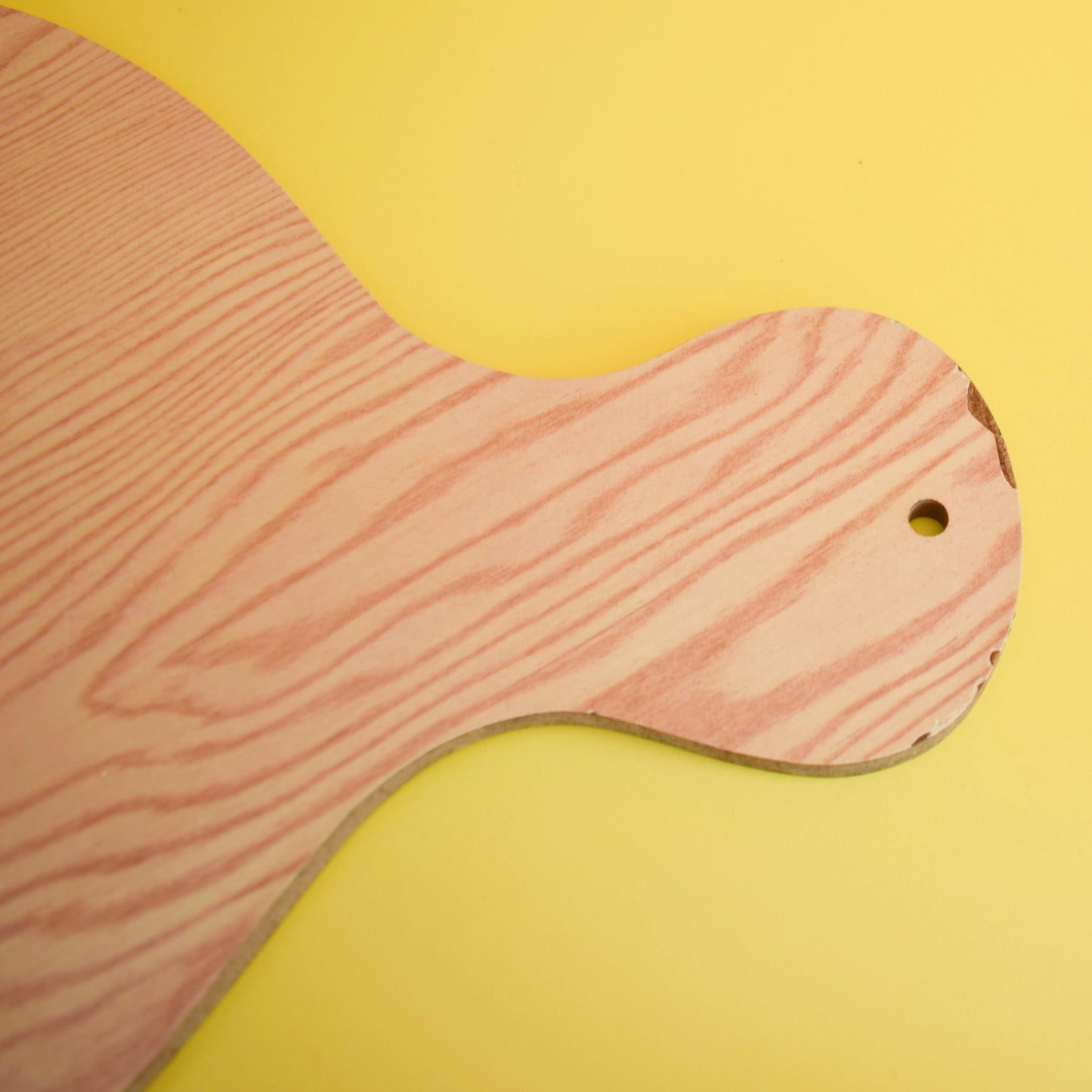 Vintage 1970s Pretty Flower Chopping Board - Purple Flowers