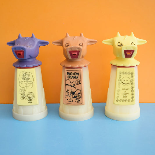 Vintage 1960s Whirley Industries Cow Sippy Straw Cup