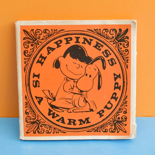 Vintage 1970s Snoopy Book - Happiness Is A Warm Puppy