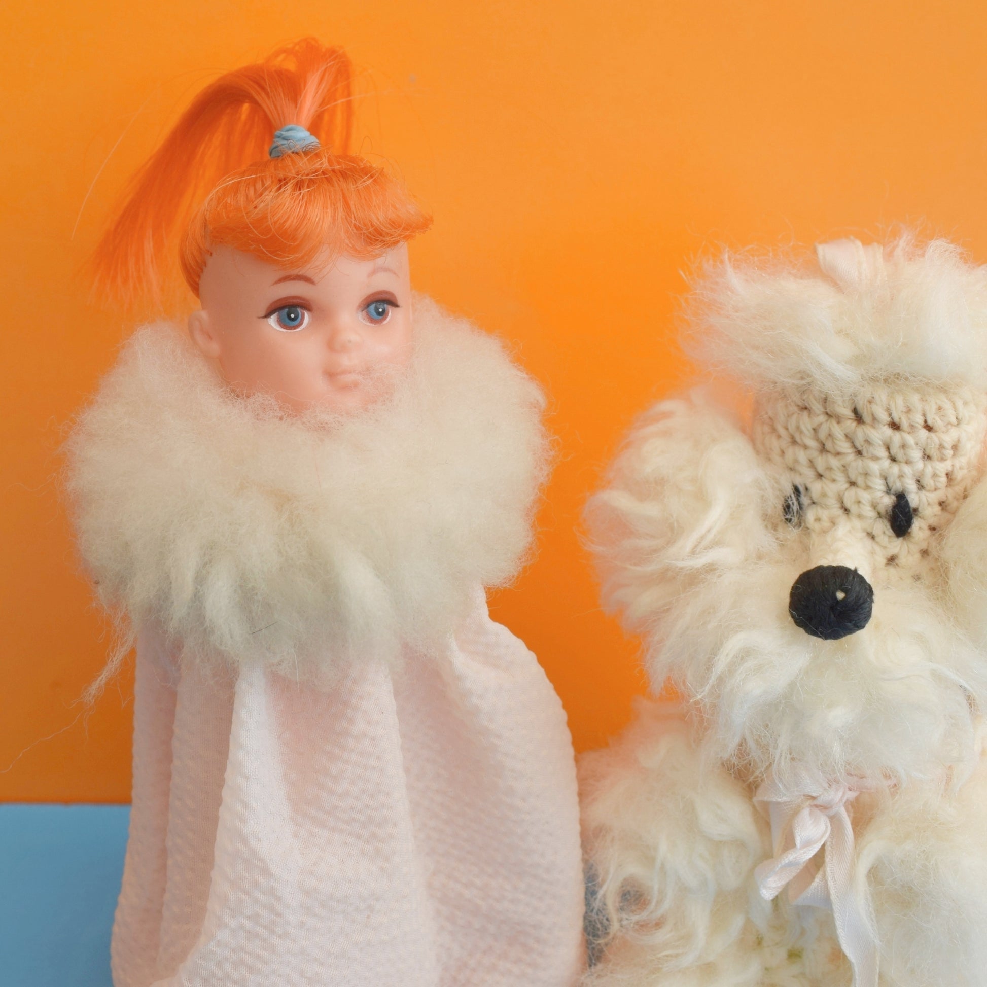 Vintage 1960s Kitsch Dressing Table Bottles - Poodle / Dolly by Vintage