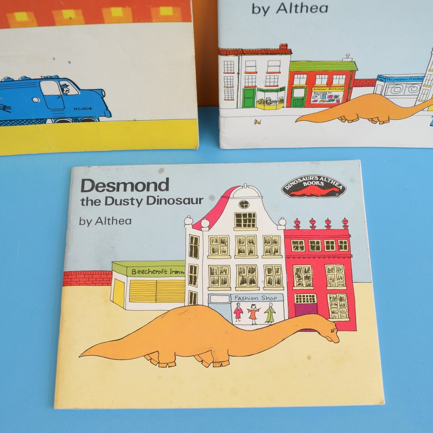 Vintage 1970s Desmond The Dinosaur Books x3 - Althea