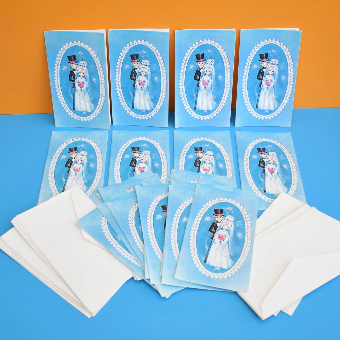 Vintage 1970s Greeting Cards - Wedding - Ideal Invitations x21