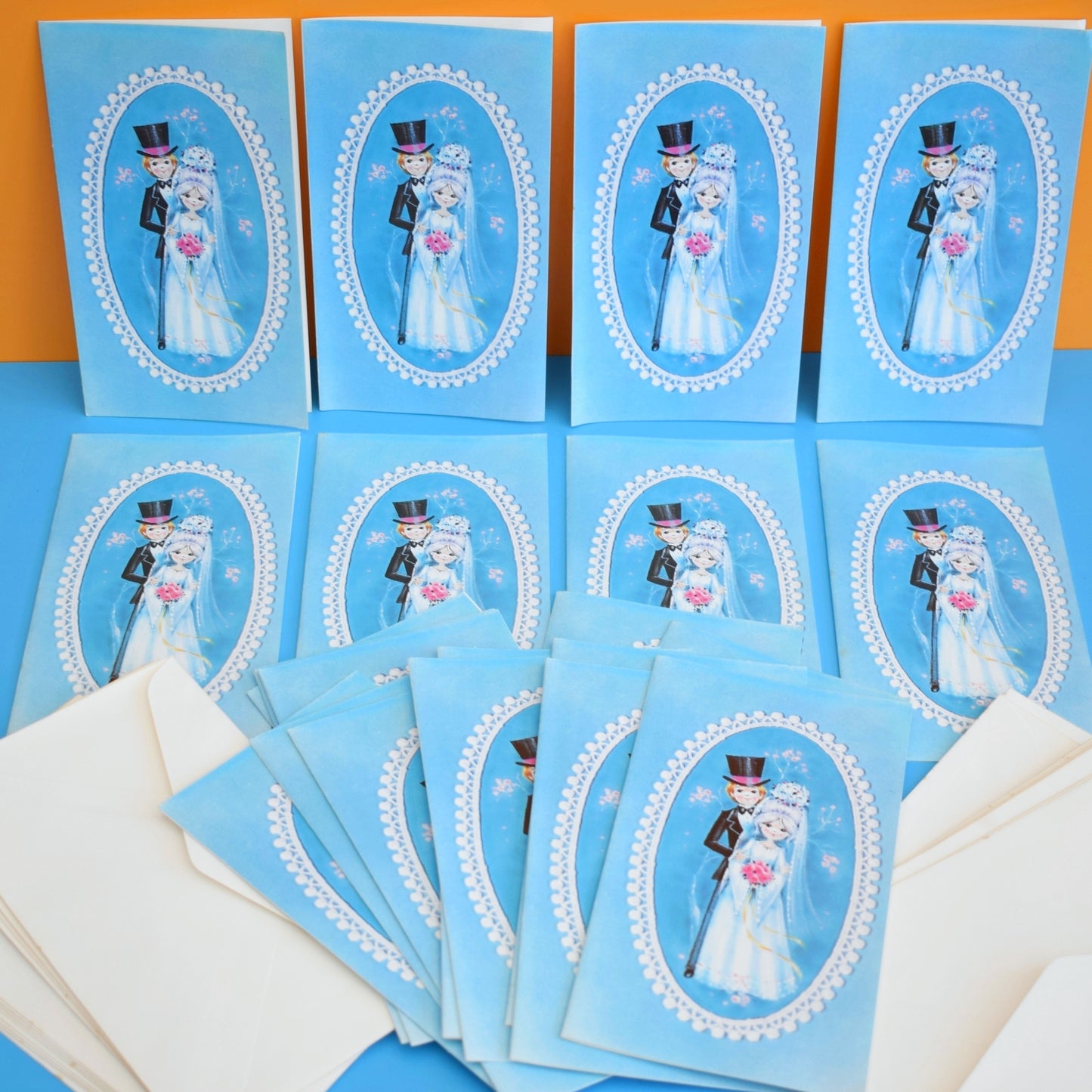 Vintage 1970s Greeting Cards - Wedding - Ideal Invitations x21