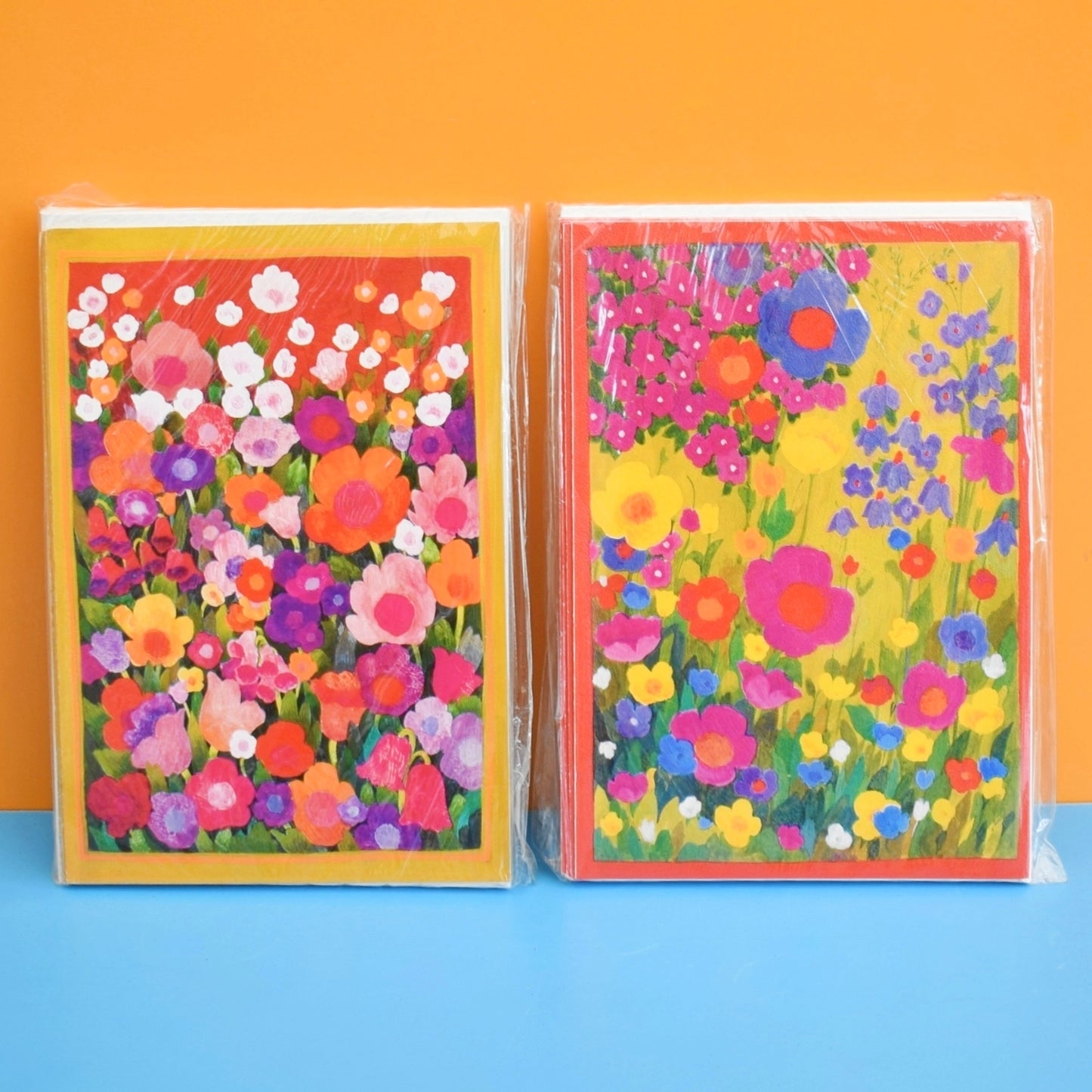 Vintage 1970s Greeting Card 6 Pack - Swiss Flowers