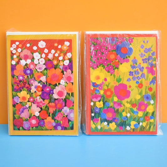 Vintage 1970s Greeting Card 6 Pack - Swiss Flowers