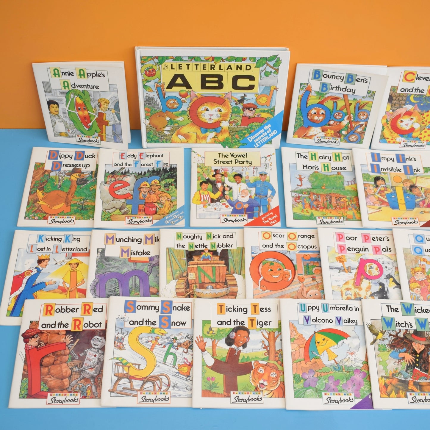 Vintage 1980s Book Set - Letterland x20 by Pineapple Retro