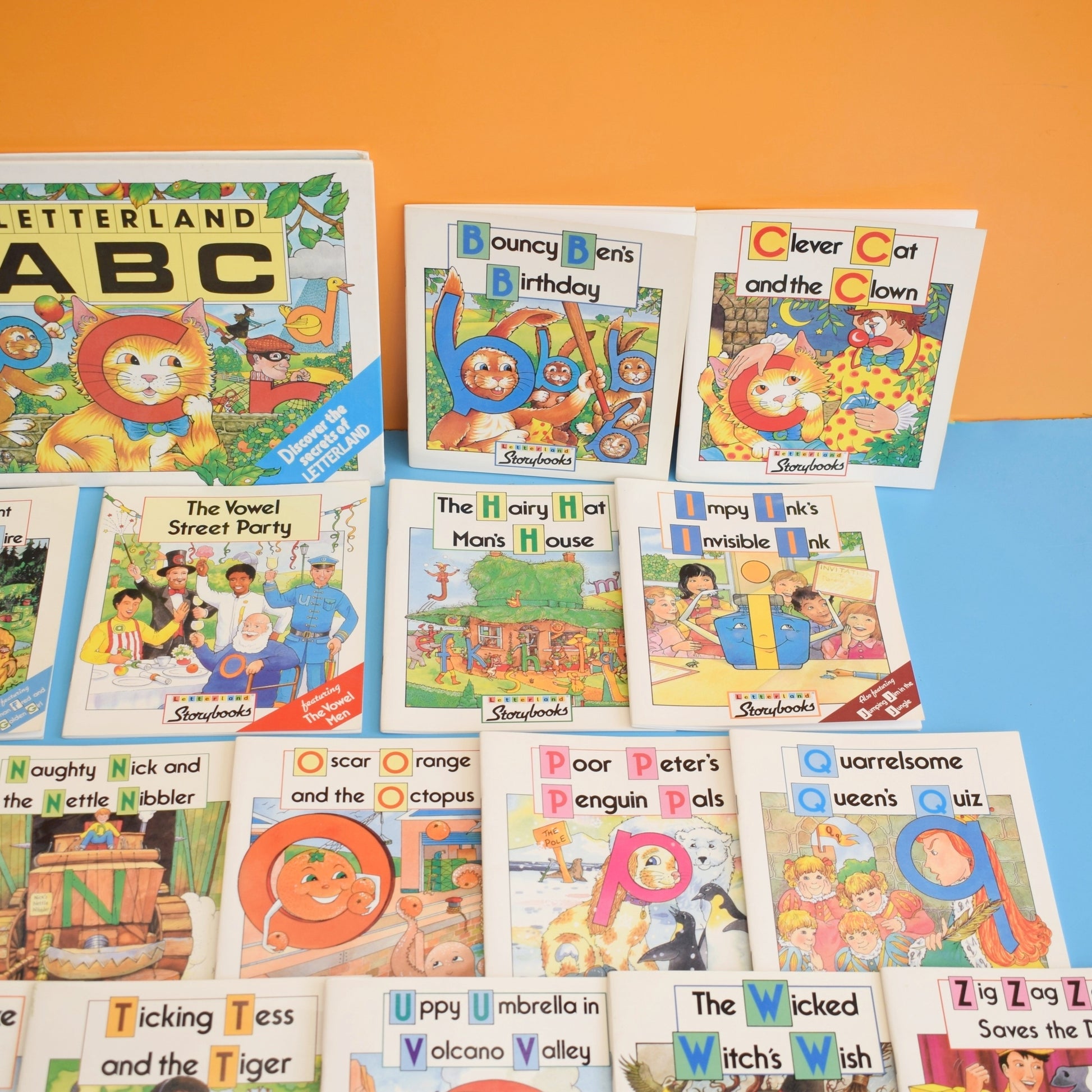 Vintage 1980s Book Set - Letterland x20 by Pineapple Retro