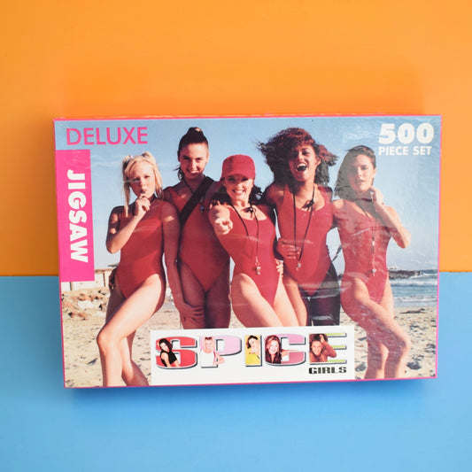 Vintage 1990s Jigsaw Puzzle - Spice Girls Baywatch (Boxed)