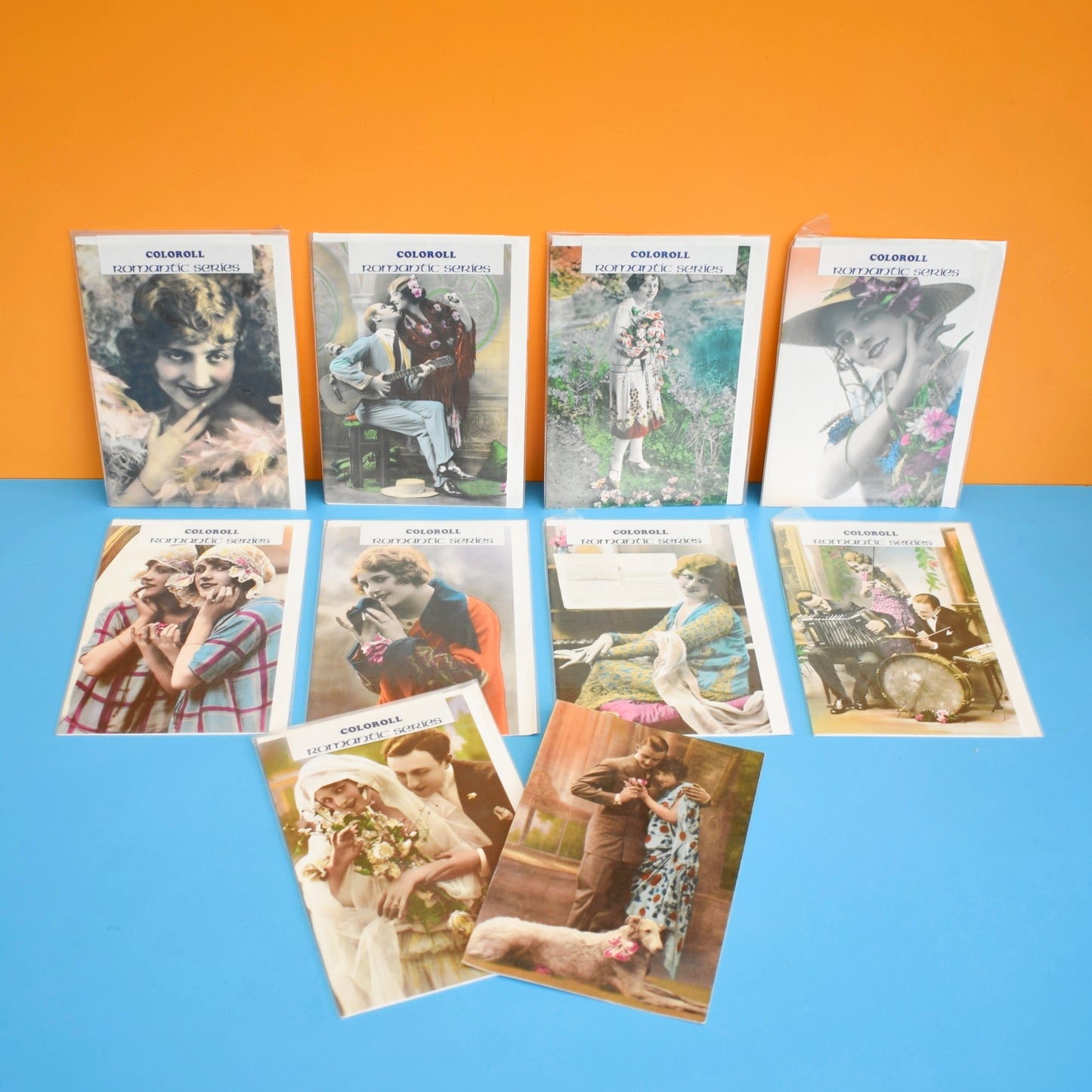 Vintage 1970s Birthday Greeting Cards - Romantic Series x10