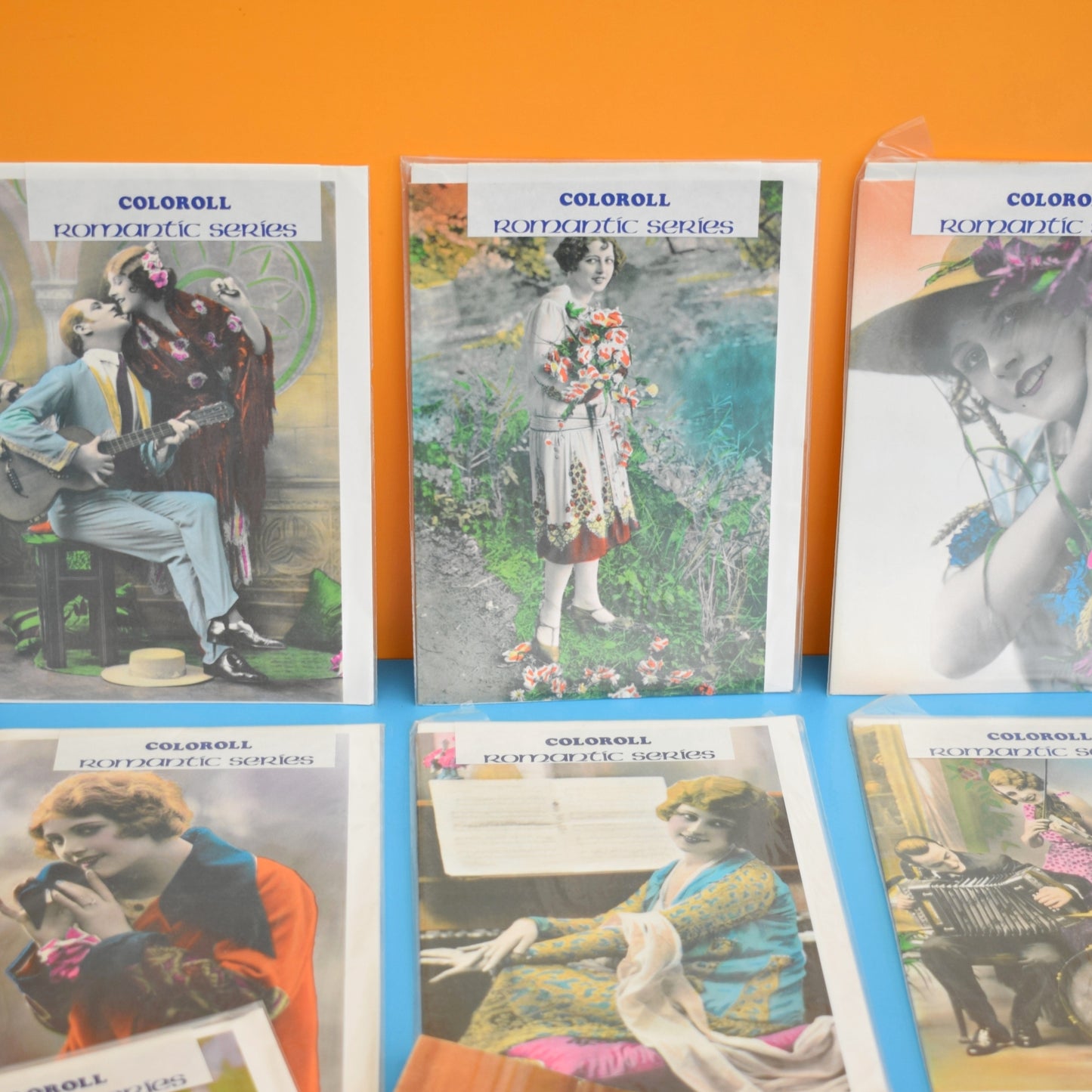 Vintage 1970s Birthday Greeting Cards - Romantic Series x10