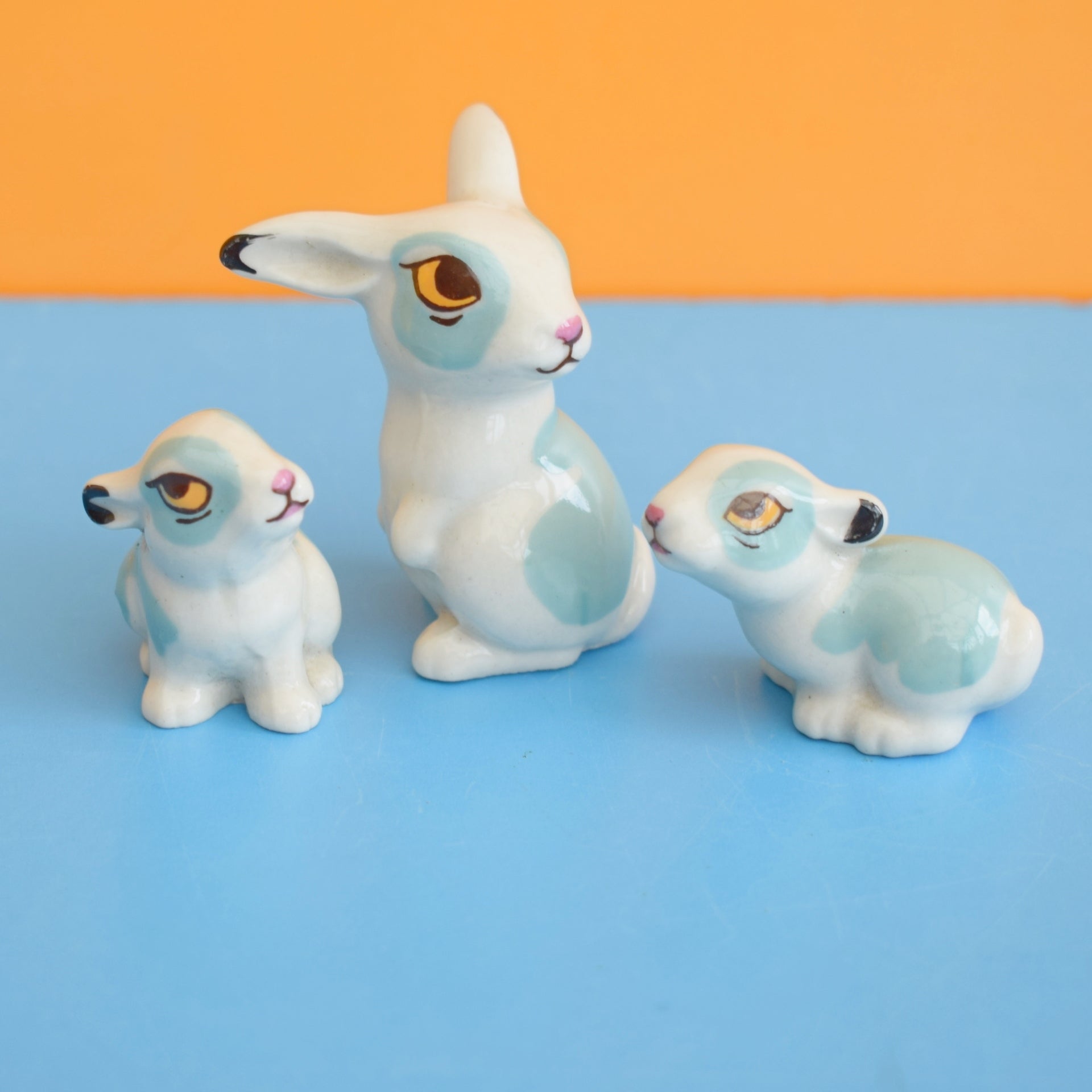 Vintage 1970s Wade Happy Families Rabbits – Pineapple Retro