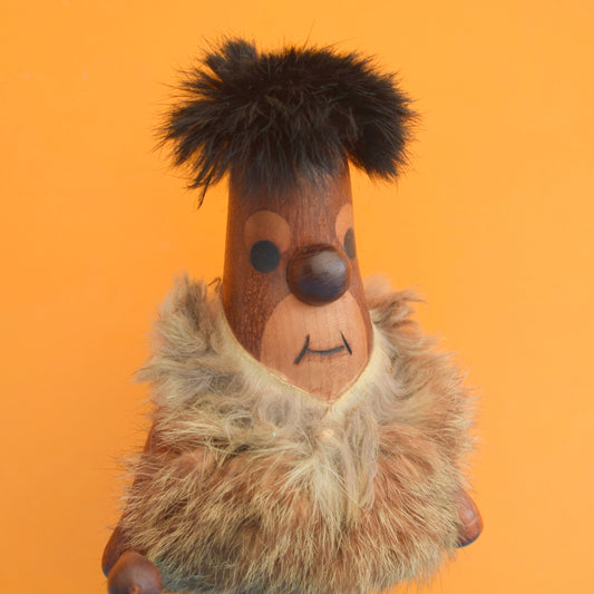 Vintage 1960s Teak Figure - Arne Basse, Denmark Fred Flintstone