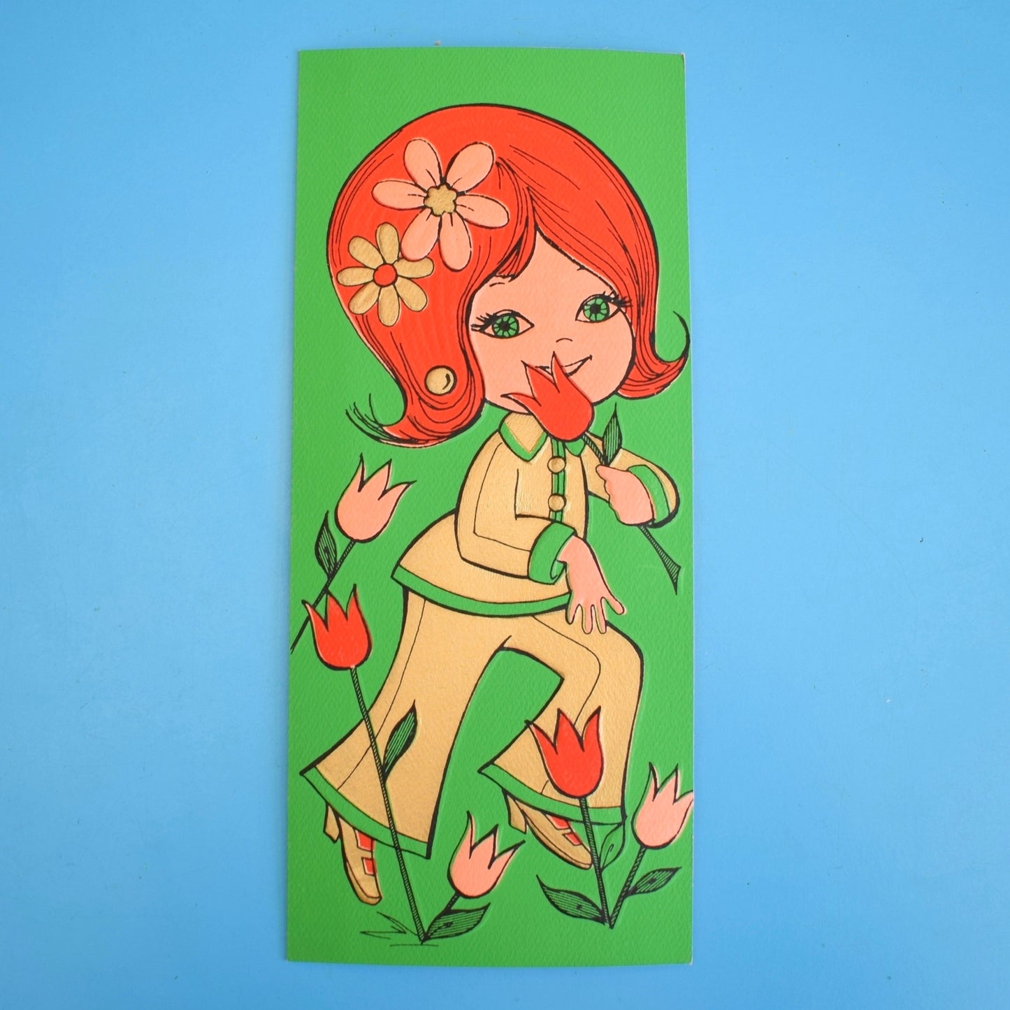 Vintage 1970s Greeting card - American Tulips