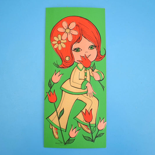 Vintage 1970s Greeting card - American Tulips