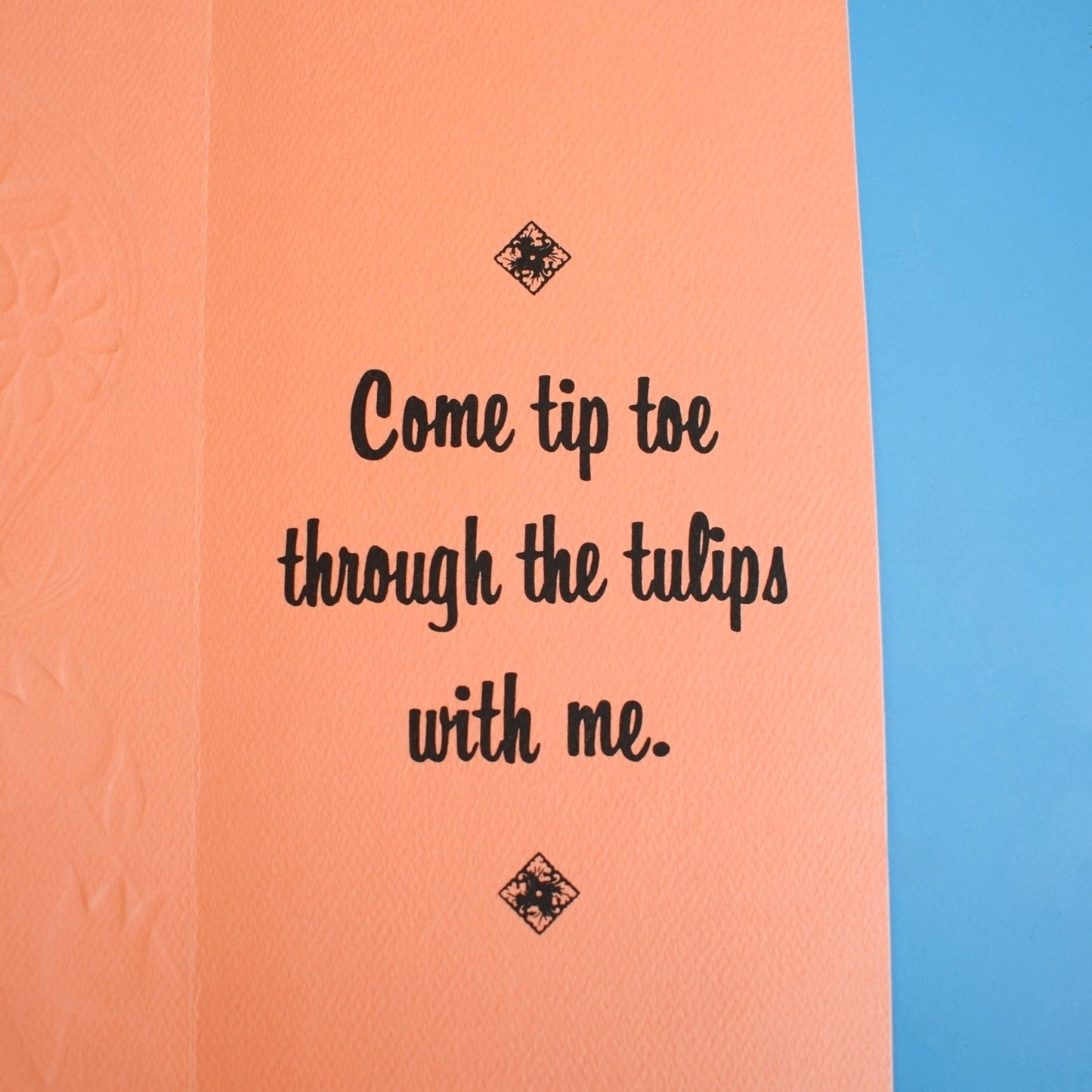 Vintage 1970s Greeting card - American Tulips