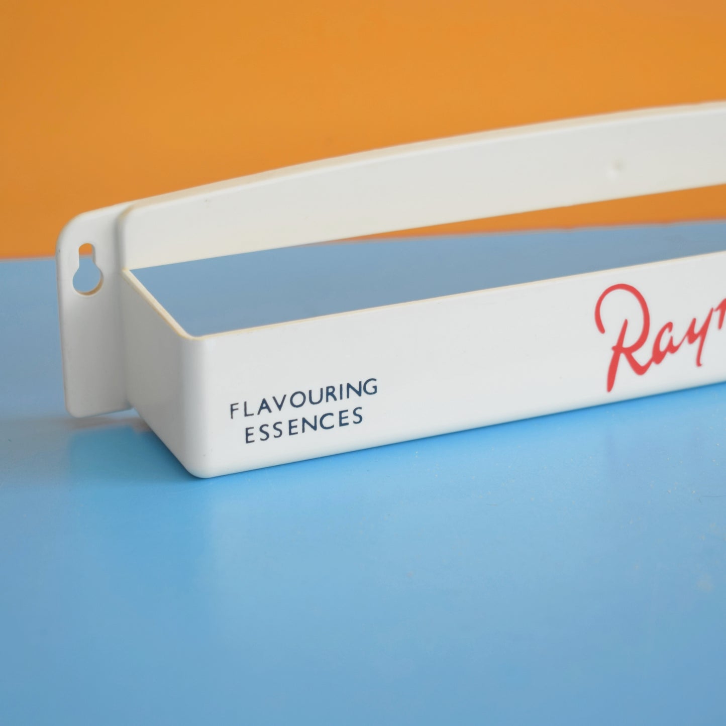 Vintage 1970s Plastic Shelf / Rack - Rayners Food Colourings