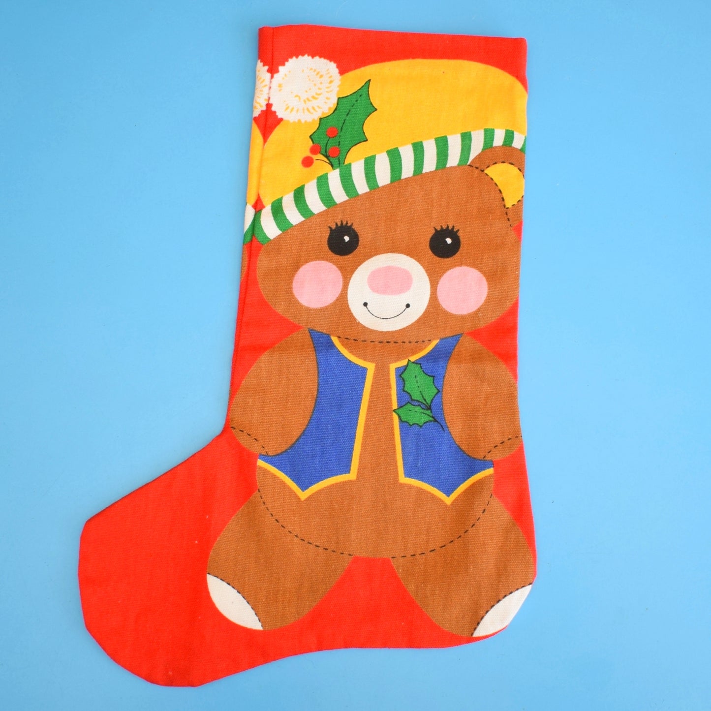 Vintage 1980s Handmade Christmas Stockings -4 Designs