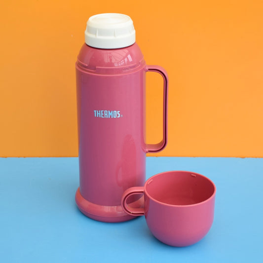 Vintage 1990s Thermos Flask - Dusky Pink