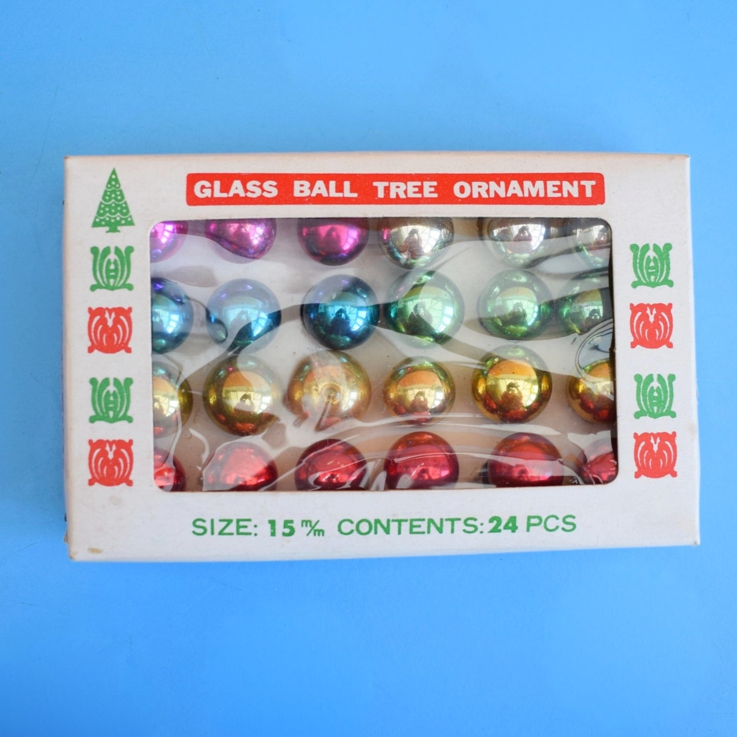 Vintage 1960s Glass Christmas Baubles - Tiny / Extra Tiny