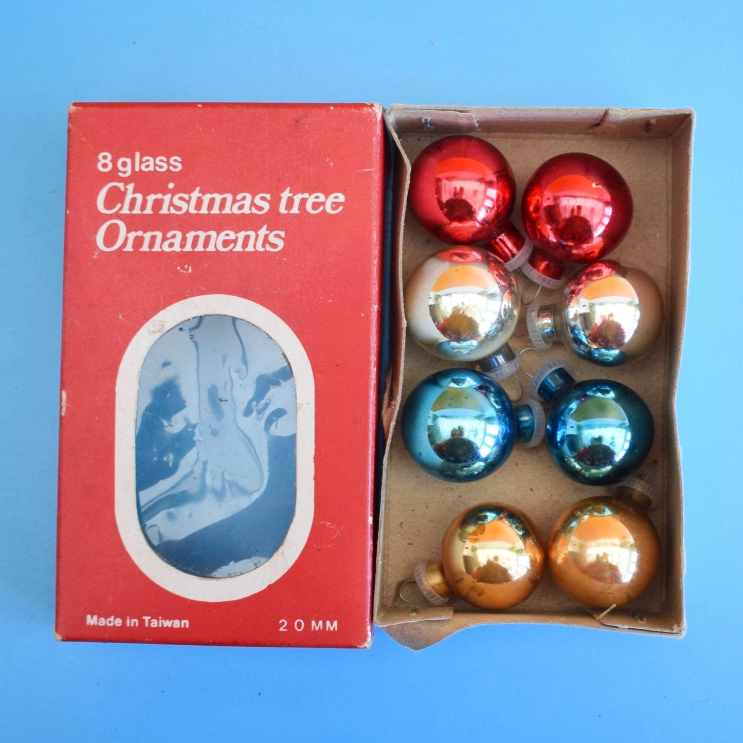 Vintage 1960s Glass Christmas Baubles - Tiny / Extra Tiny