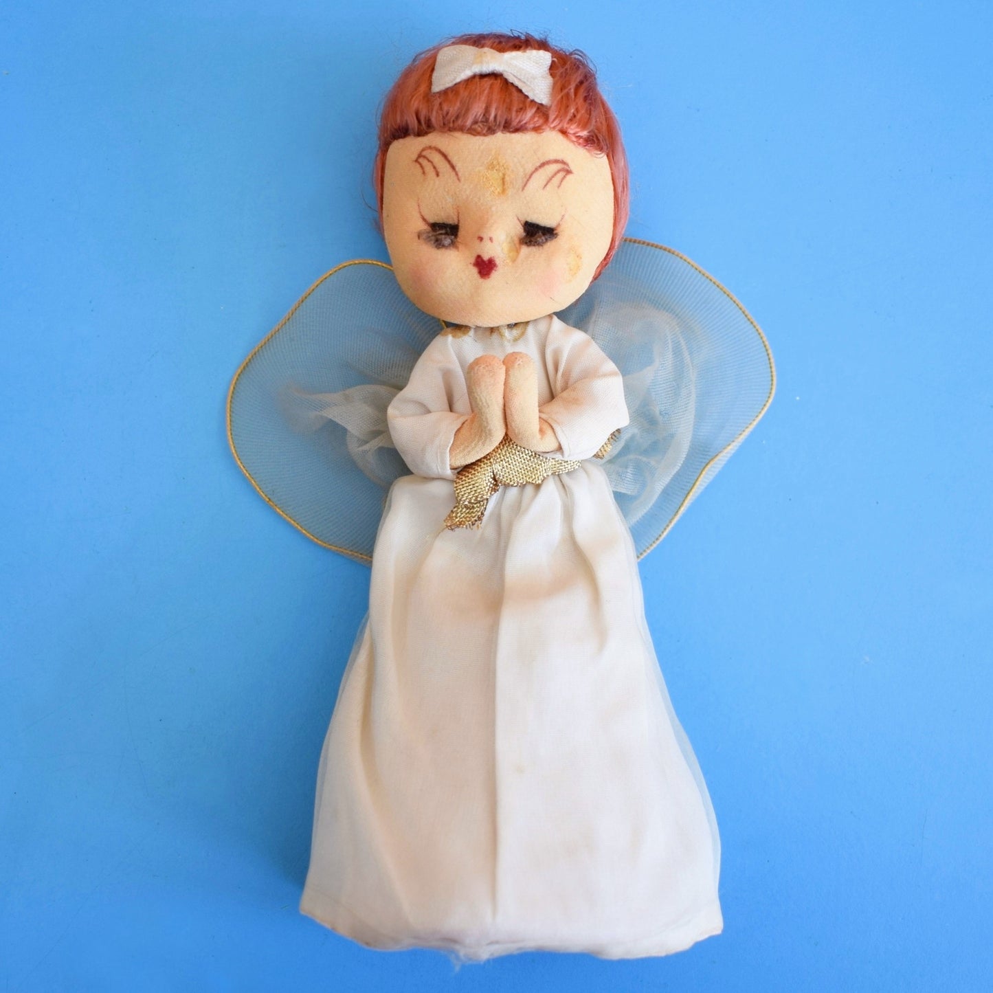 Vintage 1960s Pretty Christmas Fairy Angel Tree Topper - Special