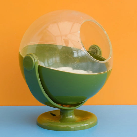 Vintage 1970s Cotton Wool Dispensing Globe by Pineapple Retro