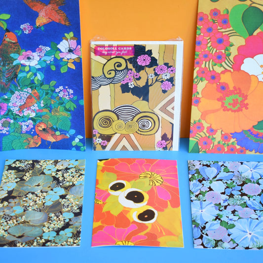 Vintage 1970s Greeting Card Pack - by Robert Vernet - Textile Artist x6