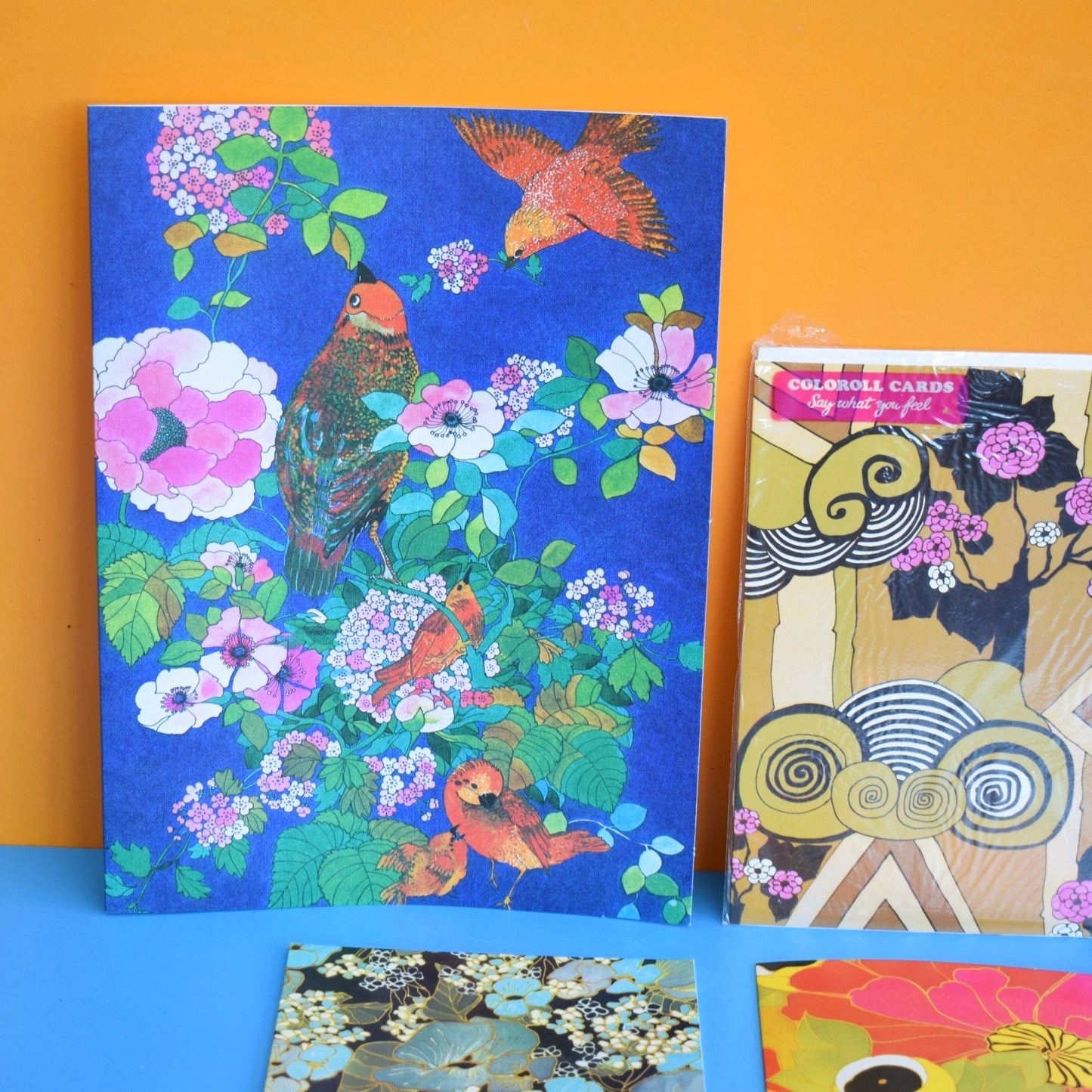 Vintage 1970s Greeting Card Pack - by Robert Vernet - Textile Artist x6
