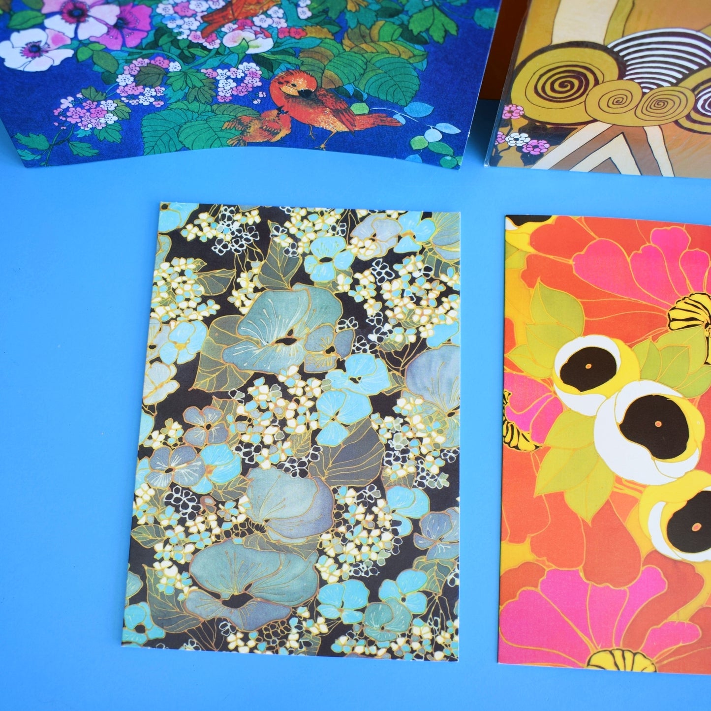 Vintage 1970s Greeting Card Pack - by Robert Vernet - Textile Artist x6