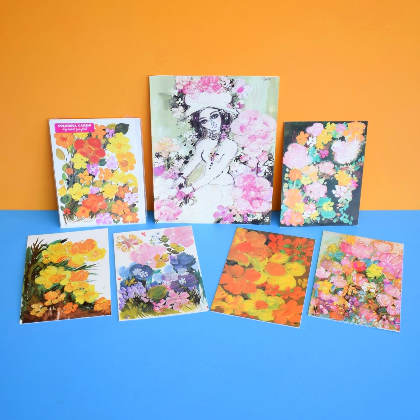 Vintage 1970s Greeting Card Pack - by Marion - Artist x7
