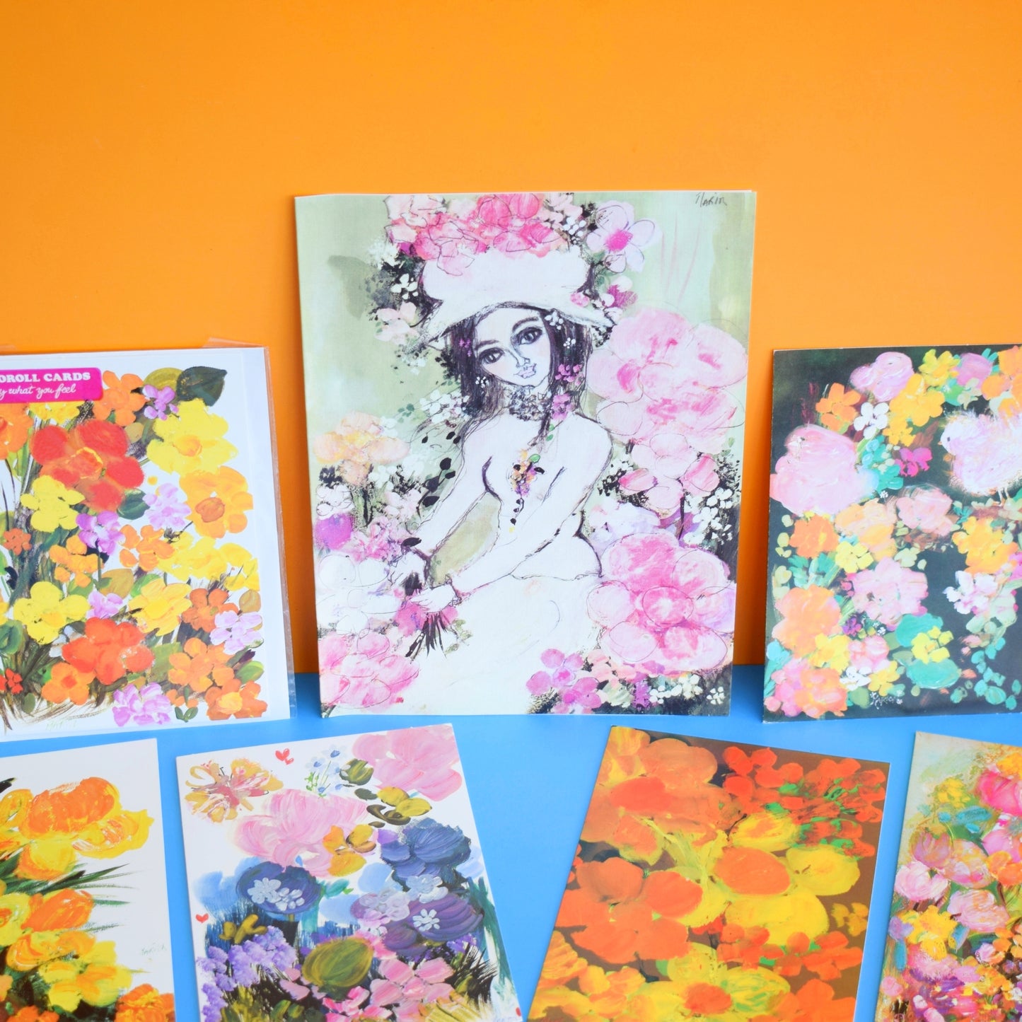 Vintage 1970s Greeting Card Pack - by Marion - Artist x7