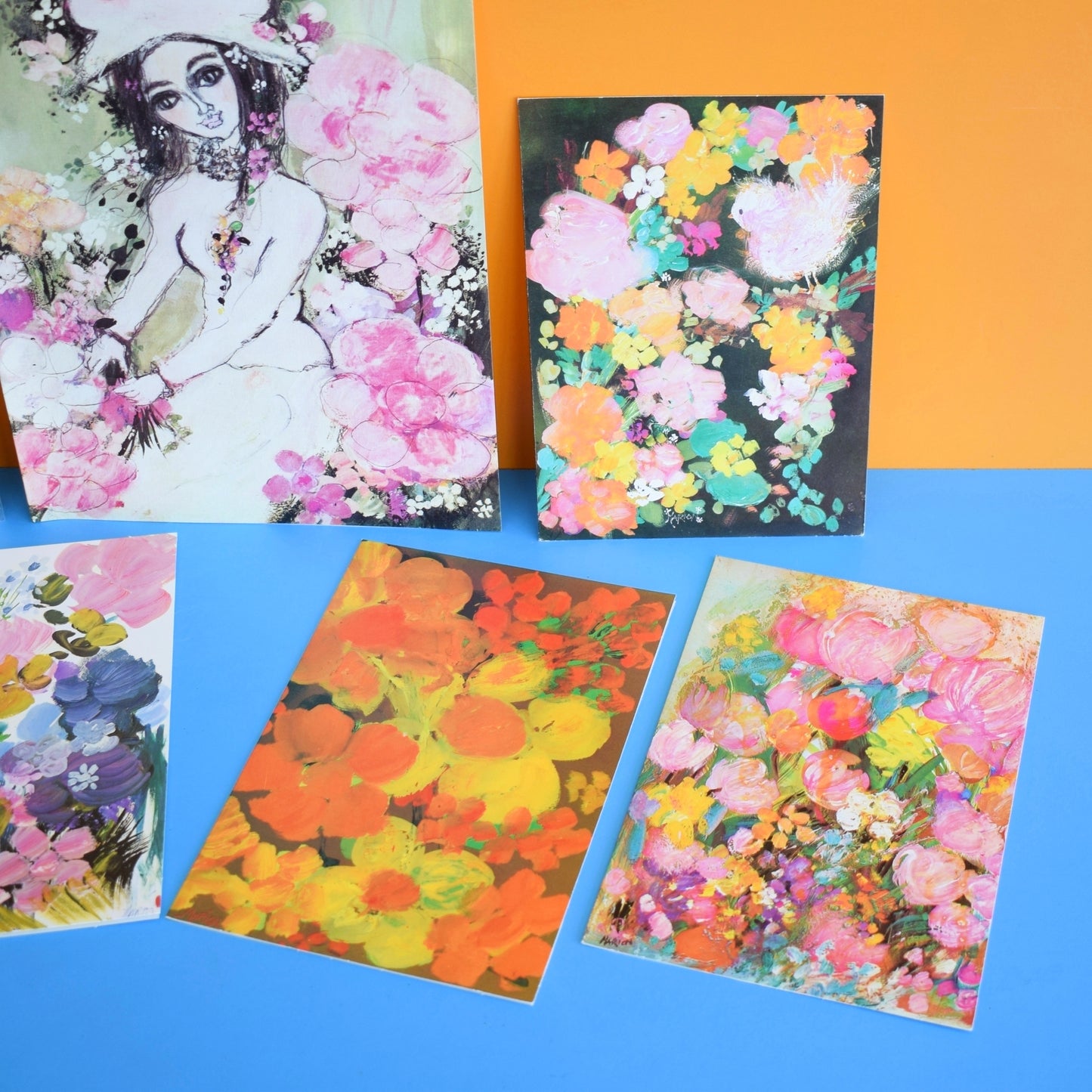 Vintage 1970s Greeting Card Pack - by Marion - Artist x7