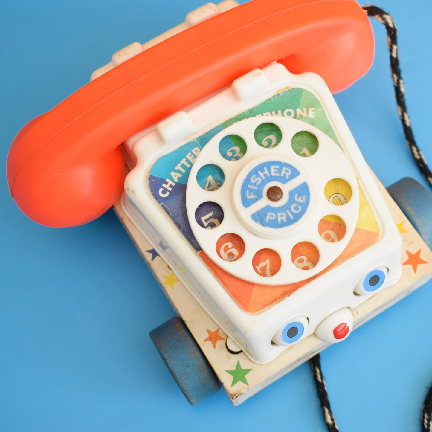 Vintage 1960s Plastic Fisher Price Chatter Phone Toy