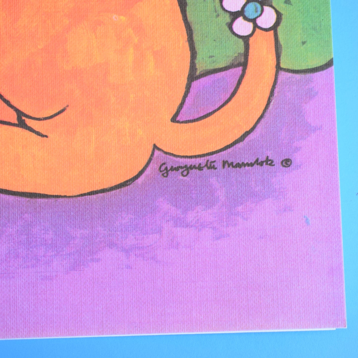 Vintage 1970s Large Greeting Card - by Gwyneth Mamlok - Leo