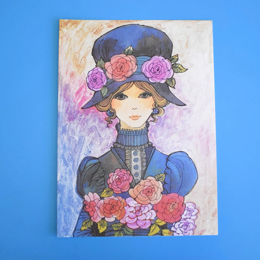 Vintage 1970s Large Greeting Card - by Gwyneth Mamlok - Lady Jane